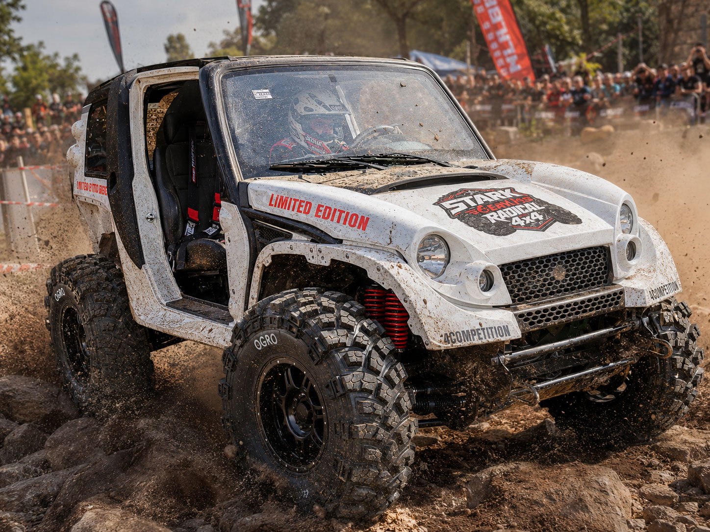 Stark Genius Radical 4x4 em competição off-road